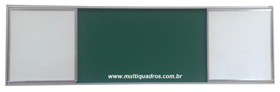 Quadro Duplo de Correr - Branco e Verde